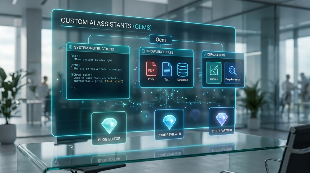 How to Build Custom AI Assistants with Gemini Gems (Step-by-Step Guide)