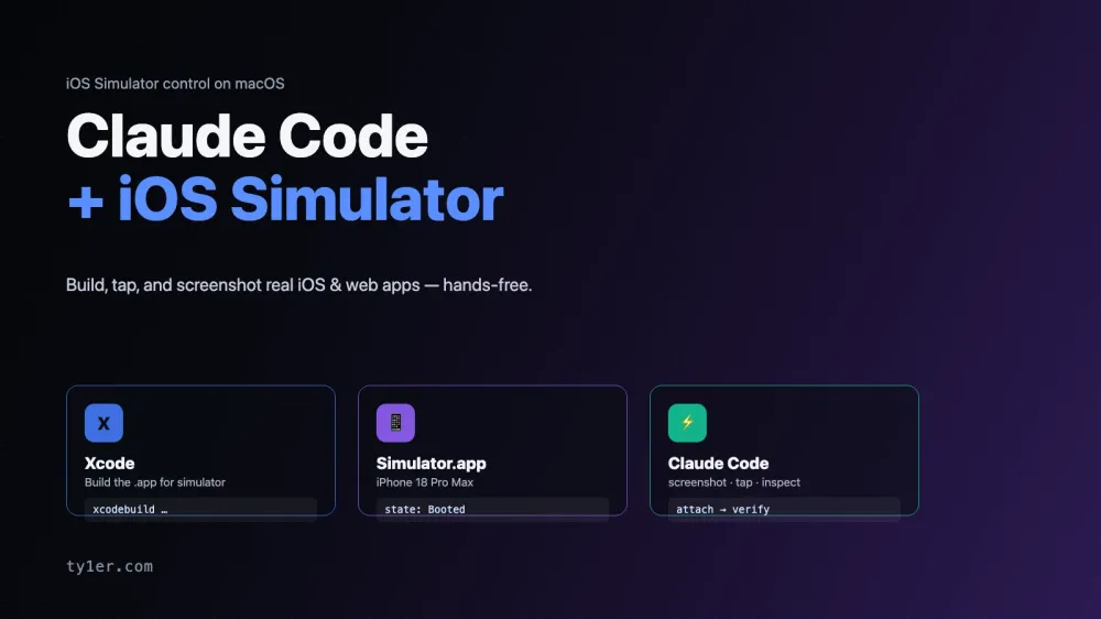 Claude Code + iOS Simulator: Build, Tap, and Screenshot Real Apps on macOS