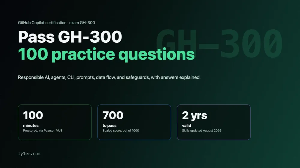 GitHub Copilot Certification (GH-300): Exam Guide and 100 Practice Questions