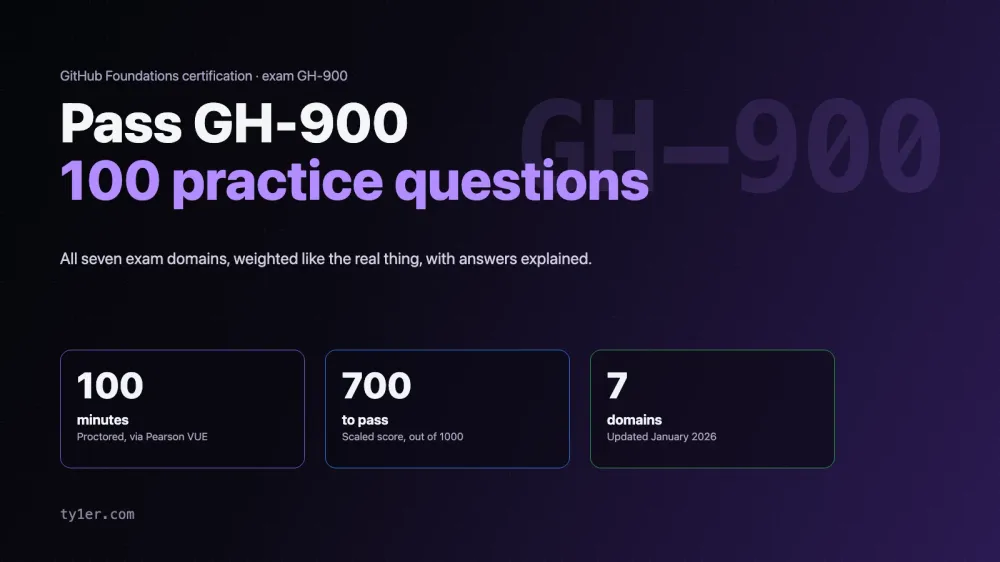 GitHub Foundations (GH-900): Exam Guide and 100 Practice Questions