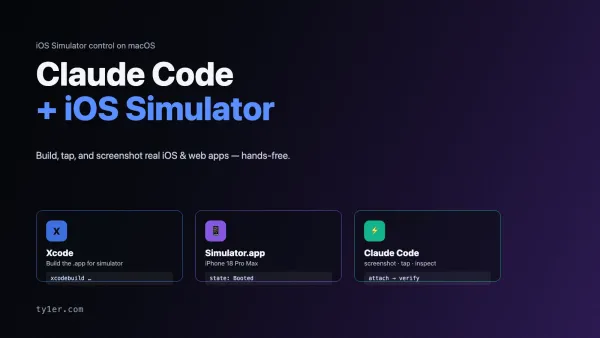 Claude Code + iOS Simulator: Build, Tap, and Screenshot Real Apps on macOS