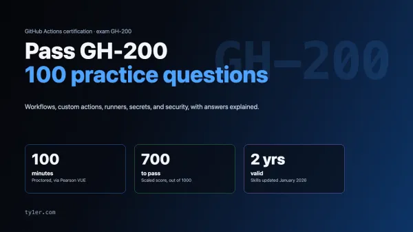 GitHub Actions Certification (GH-200): Exam Guide and 100 Practice Questions