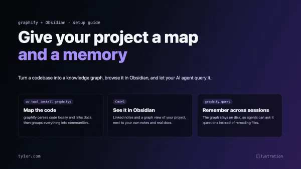 graphify + Obsidian: Give Your Project a Visual Map and a Memory