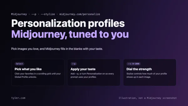 Midjourney Personalization Profiles: How to Teach Midjourney Your Taste